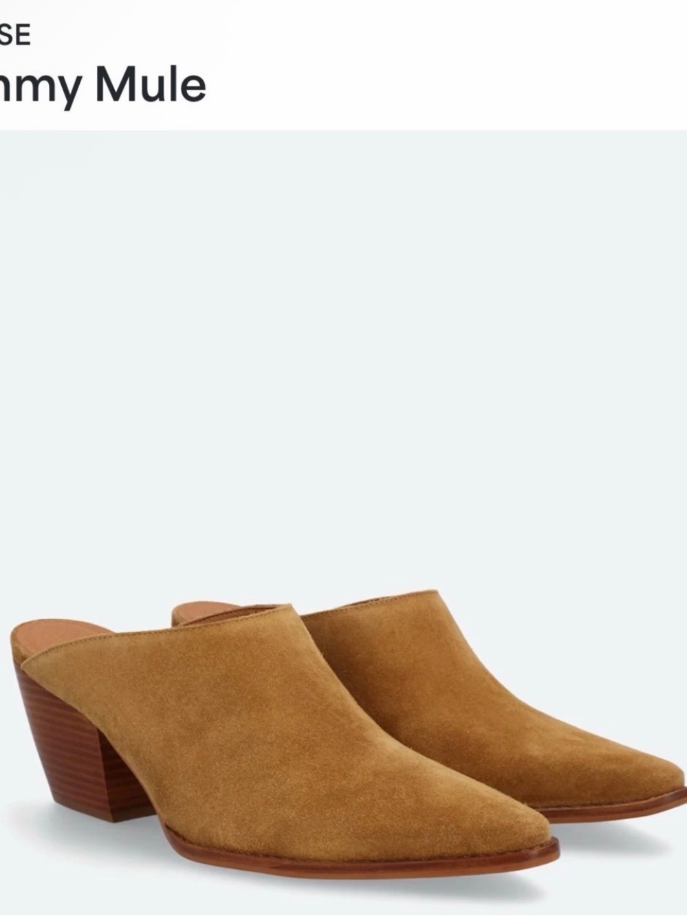 Matisse Cammy Mule Camel Suede Size 10